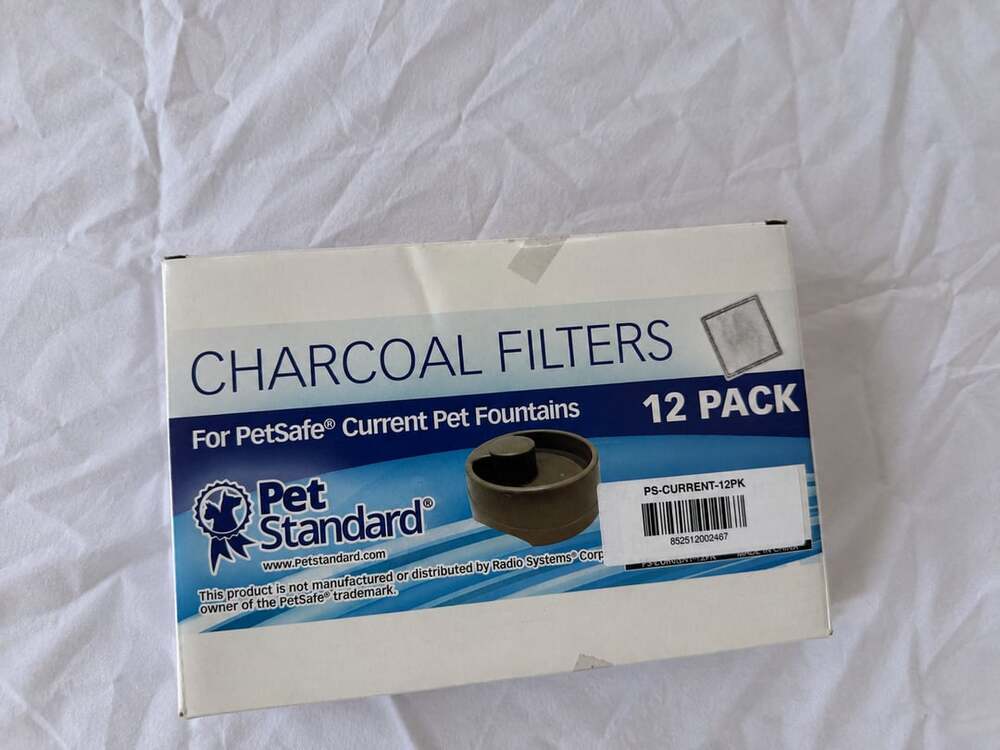 Pet Standard Charcoal Filters For PetSafe Current Pet Fountains 12 Pack